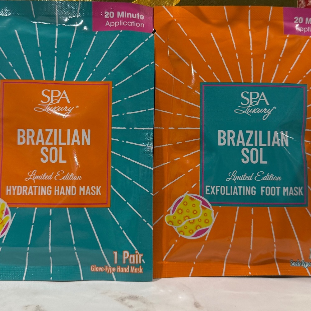Brazilian sol hand and foot mask